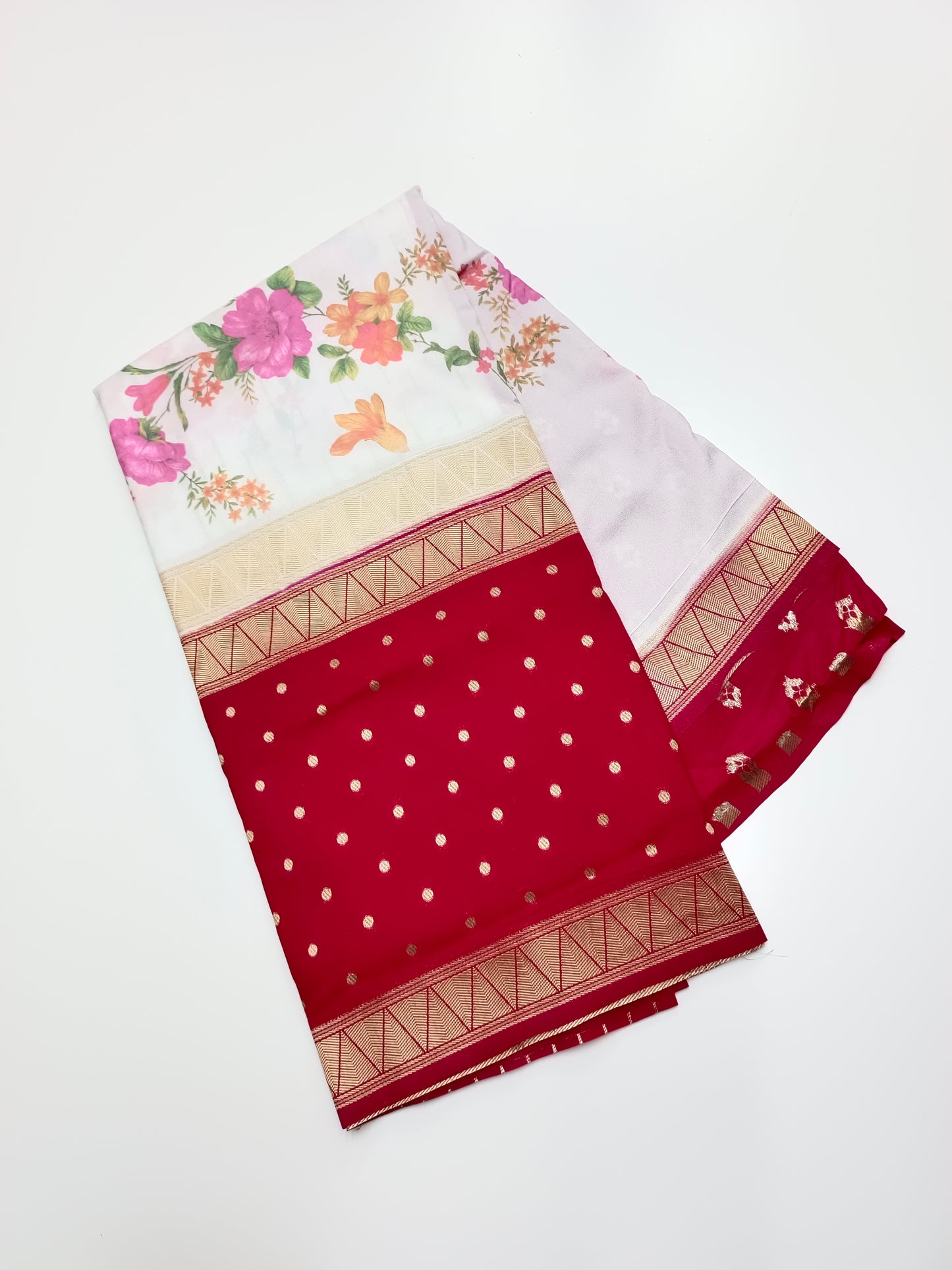 2D PRINTED CREPE SILK SAREE
