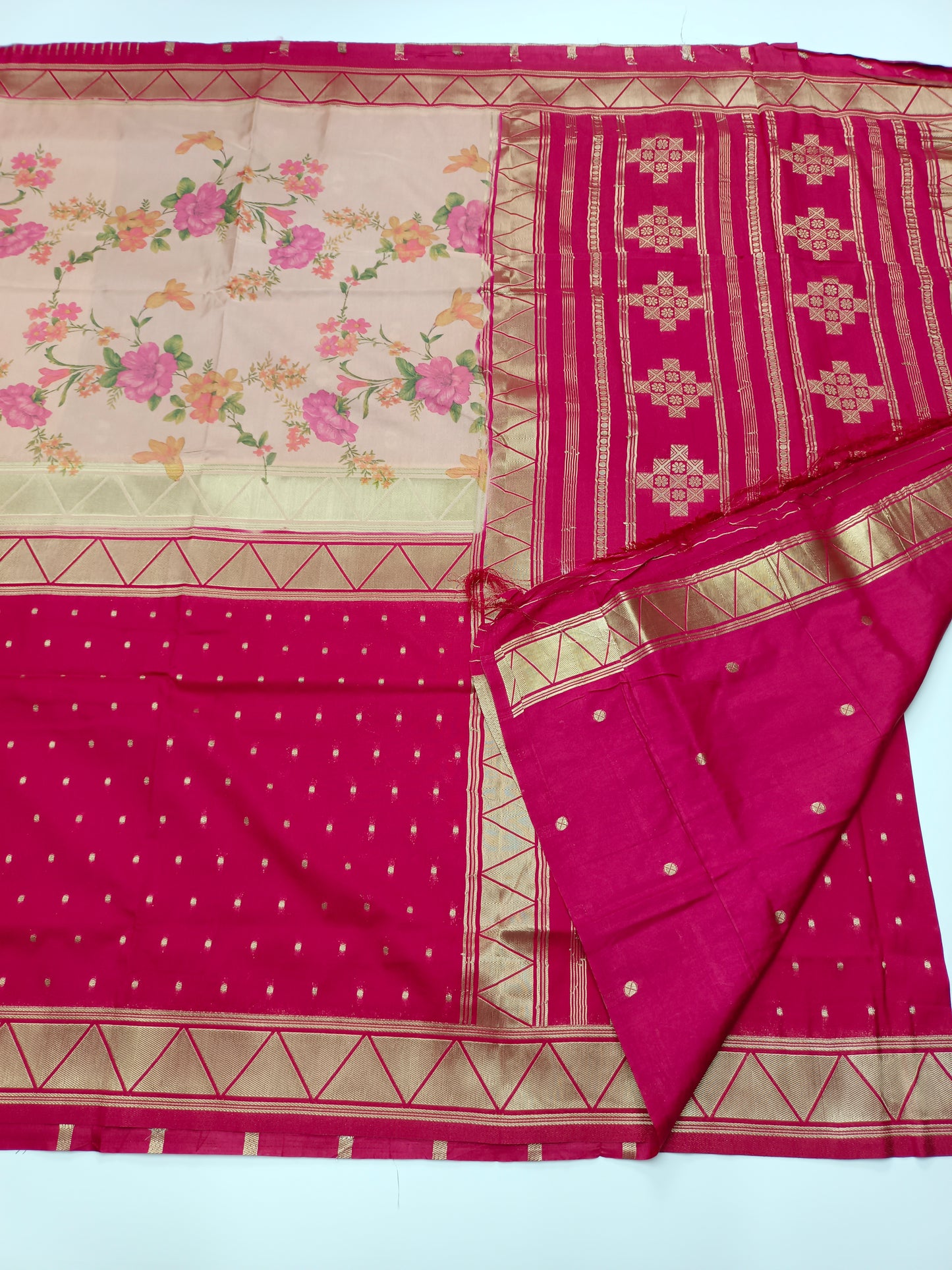 2D PRINTED CREPE SILK SAREE