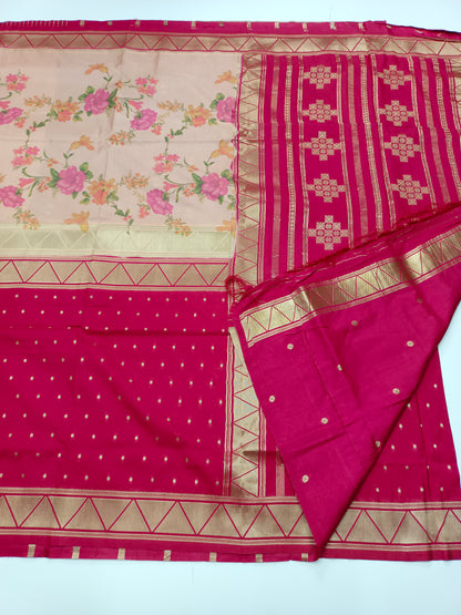 2D PRINTED CREPE SILK SAREE