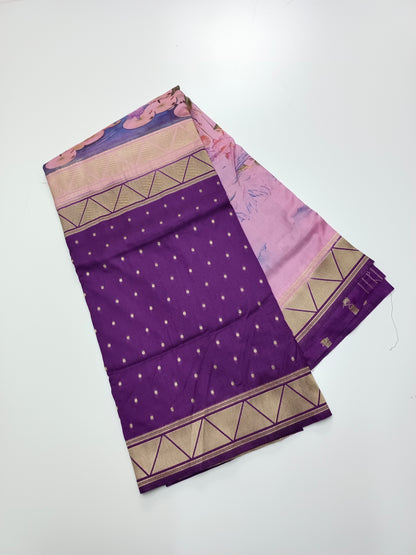 2D PRINTED CREPE SILK SAREE