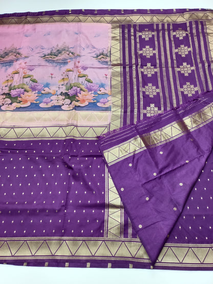 2D PRINTED CREPE SILK SAREE