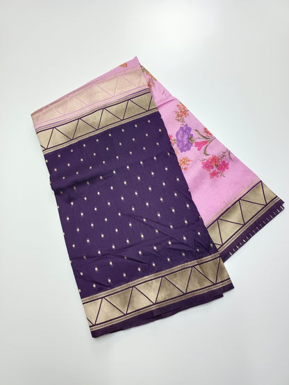 2D PRINTED CREPE SILK SAREE