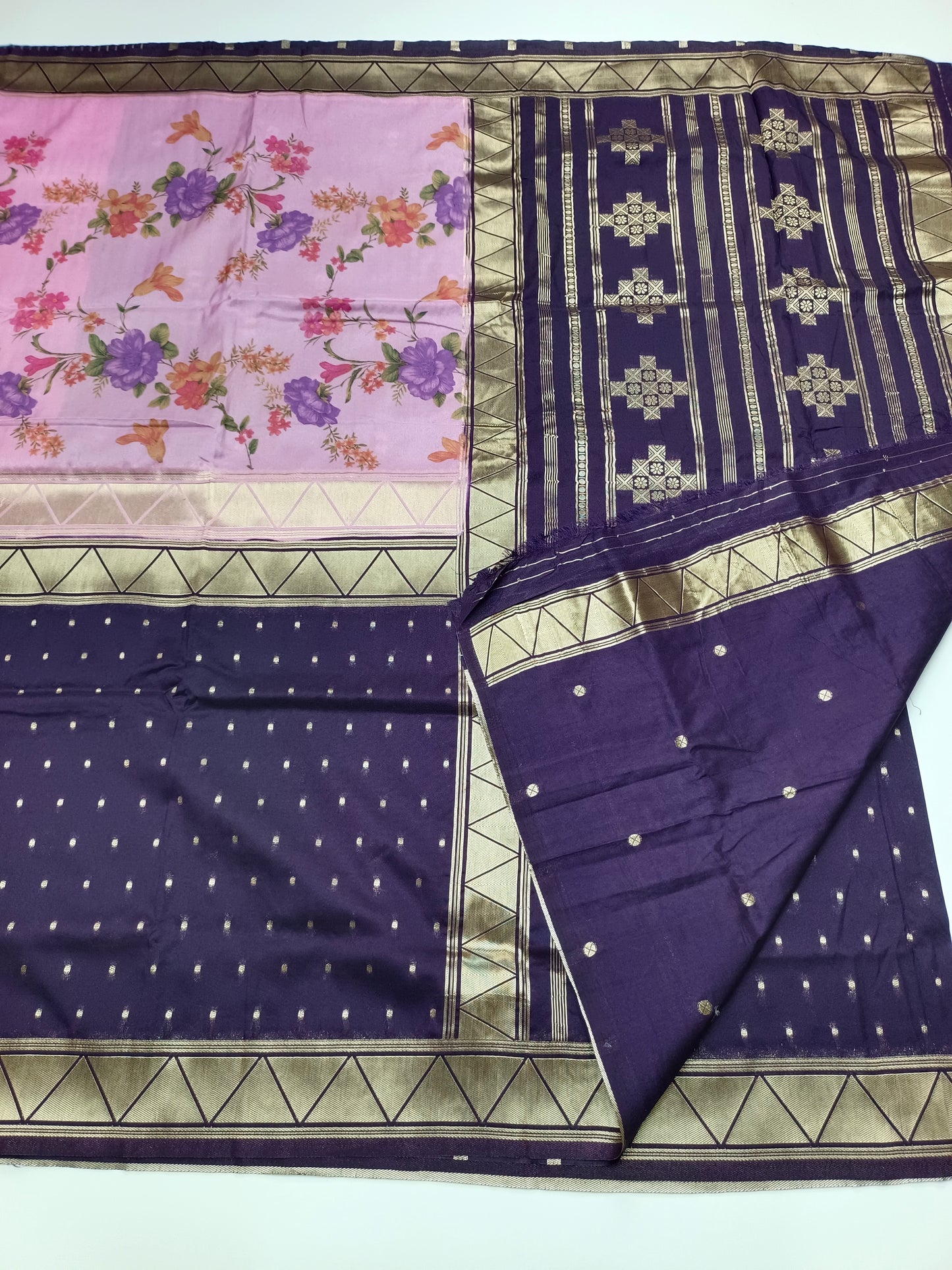 2D PRINTED CREPE SILK SAREE