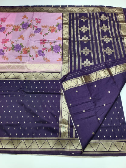 2D PRINTED CREPE SILK SAREE