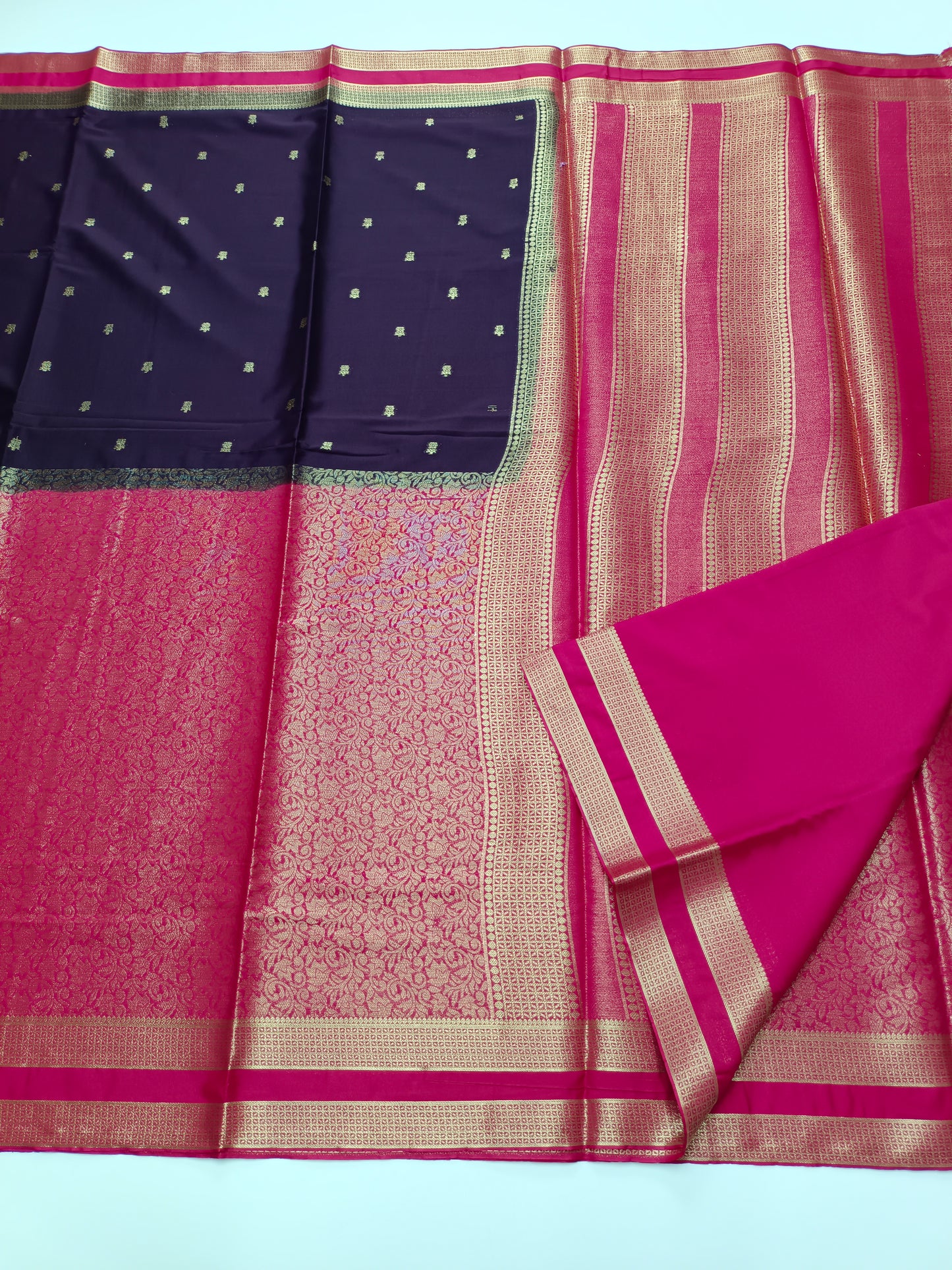 2D SEMI CREPE SILK SAREE