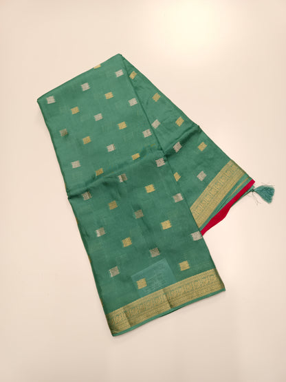 FANCY SEMI KSIC CREPE SAREE