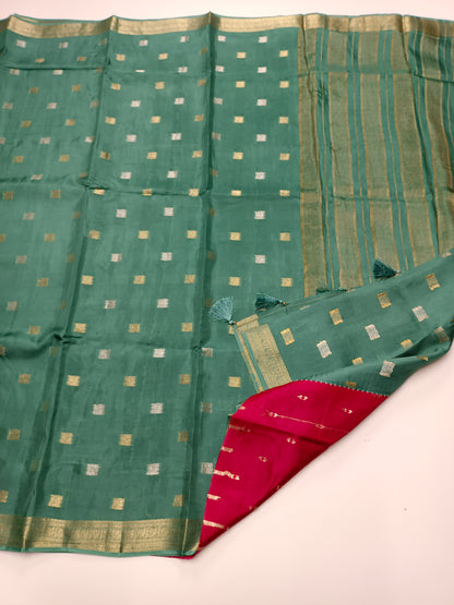 FANCY SEMI KSIC CREPE SAREE