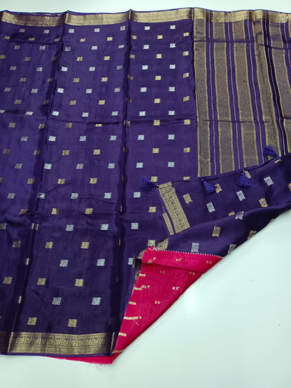 FANCY SEMI KSIC CREPE SAREE