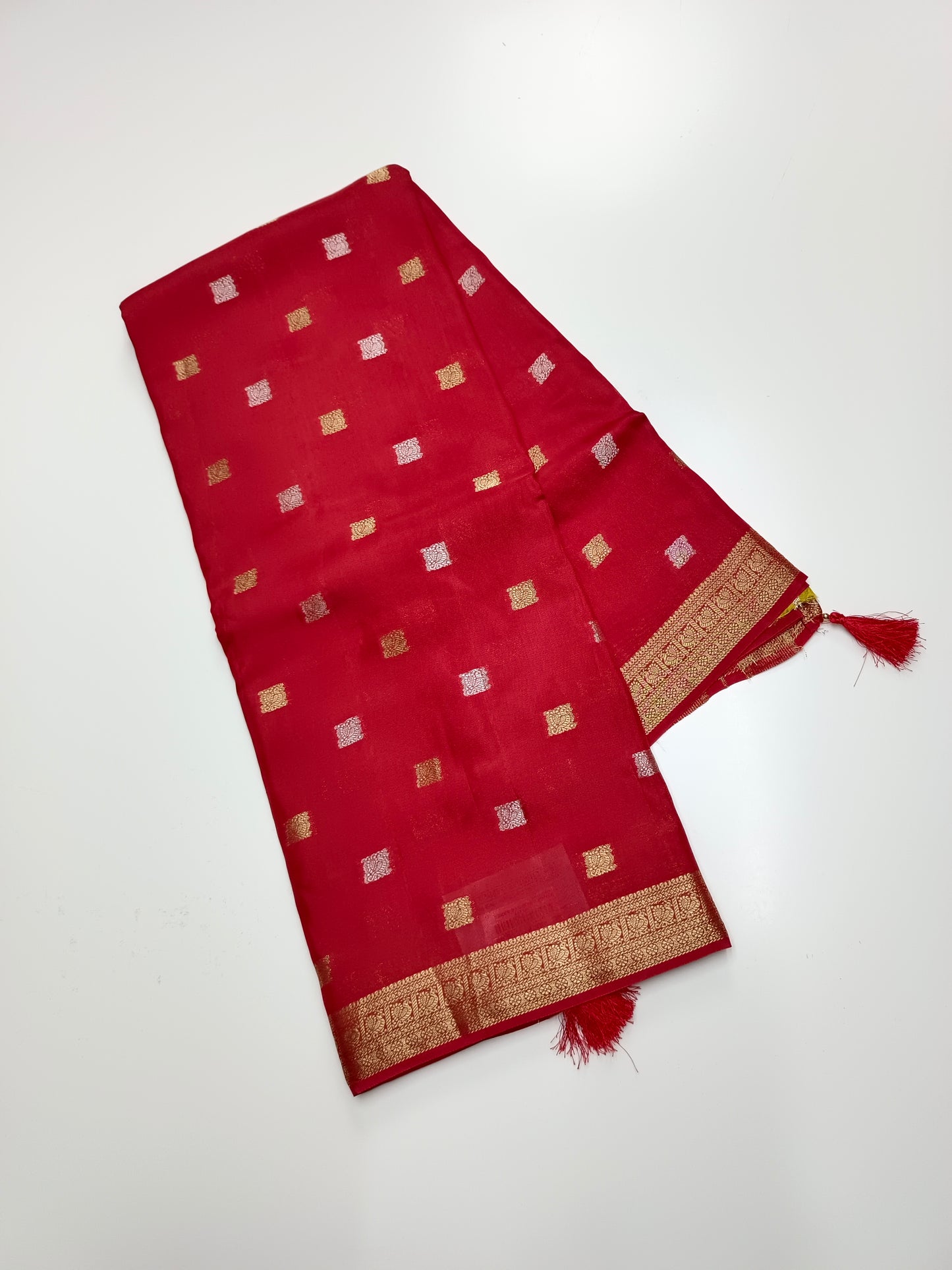 FANCY SEMI KSIC CREPE SAREE
