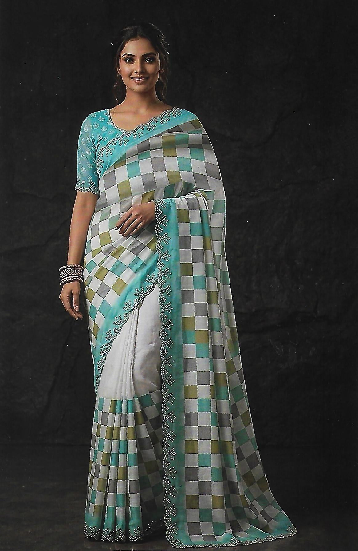 FANCY ORGANZA SAREE