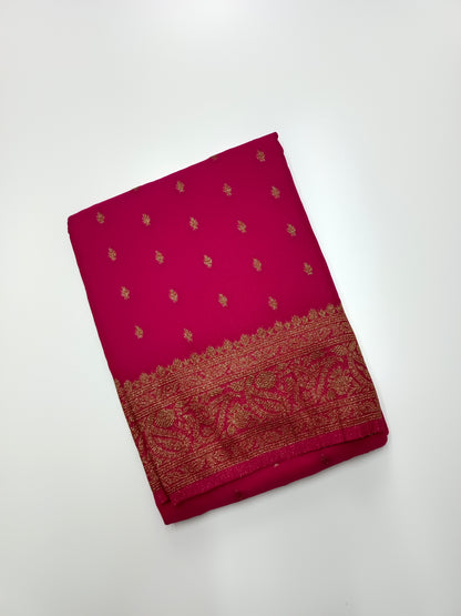 SEMI KADDI GEORGETTE SAREE