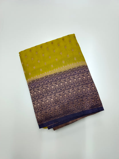SEMI KADDI GEORGETTE SAREE