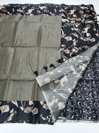 FANCY TUSSER SILK SAREE