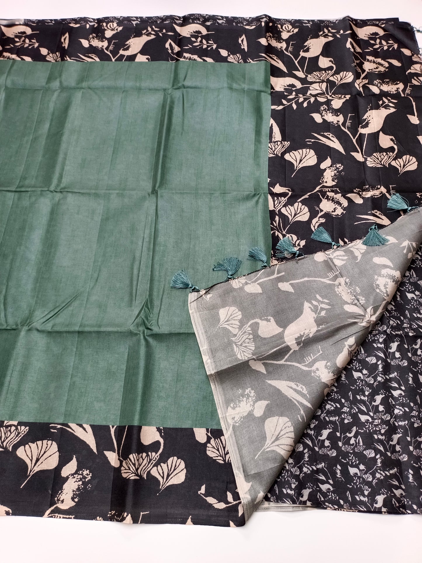 FANCY TUSSER SILK SAREE