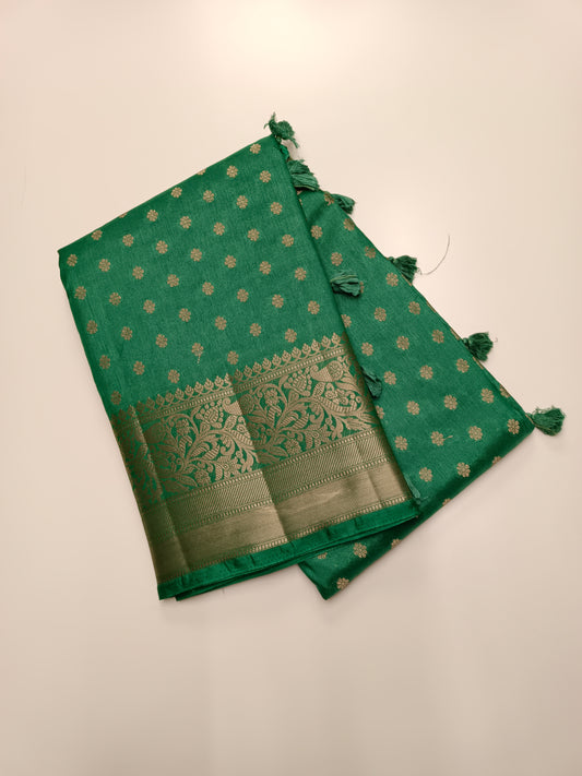 FANCY TUSSER SILK SAREE