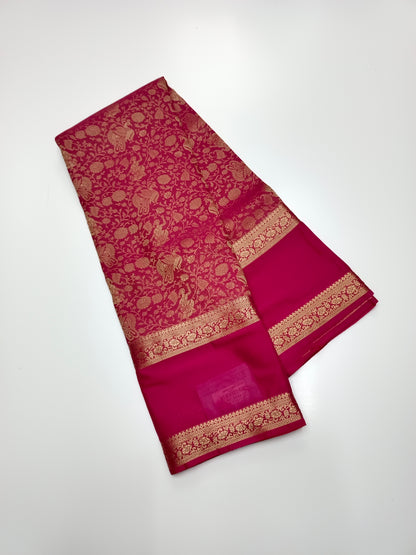 SEMI CREPE SILK SAREE