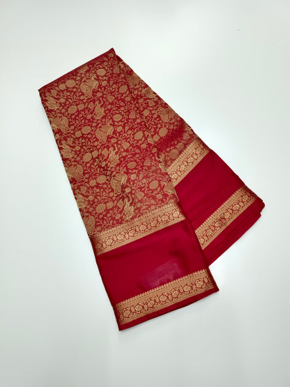 SEMI CREPE SILK SAREE