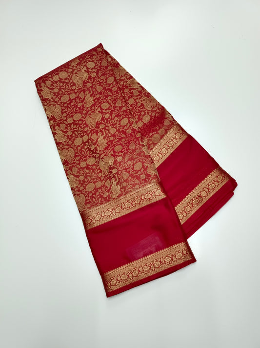SEMI CREPE SILK SAREE