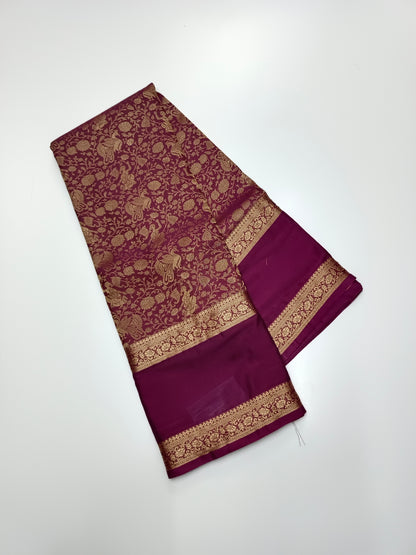 SEMI CREPE SILK SAREE