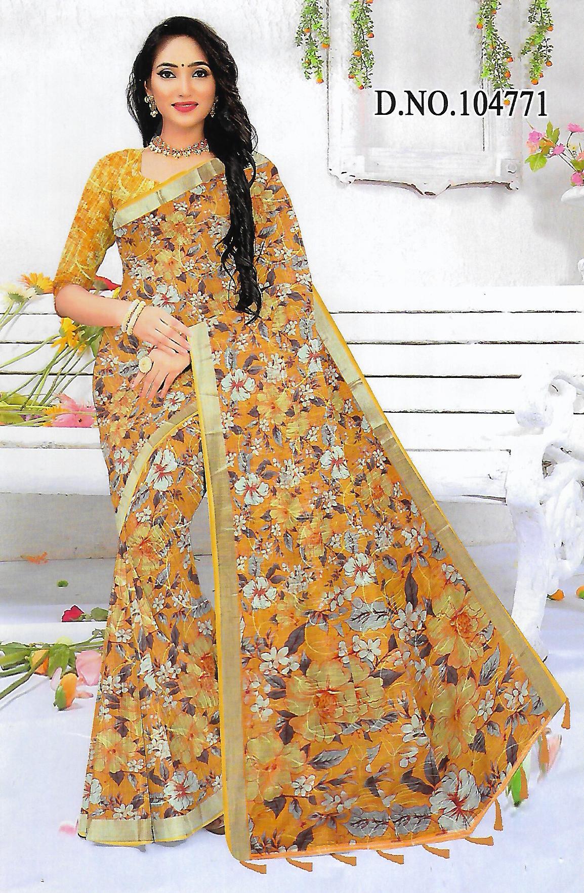 FANCY LENIN SAREE