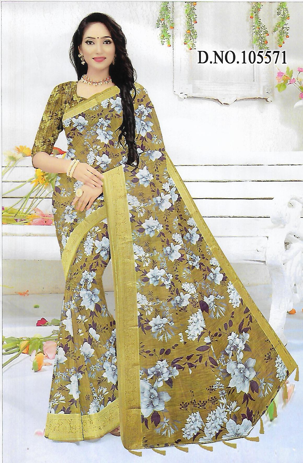 FANCY LENIN SAREE