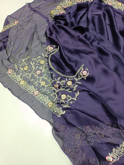 FANCY WORK SAREE