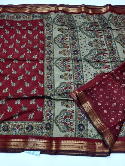 FANCY ASSAM COTTON SAREE
