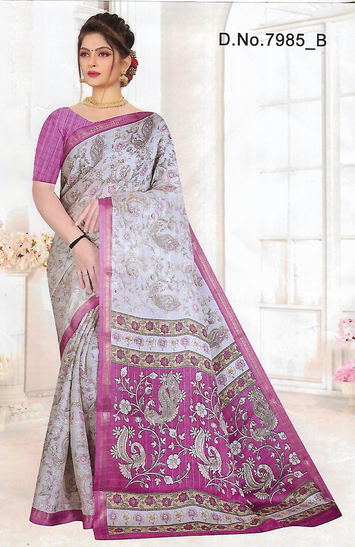 FANCY LENIN SAREE
