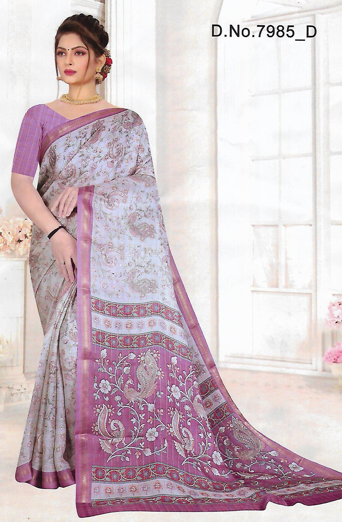 FANCY LENIN SAREE