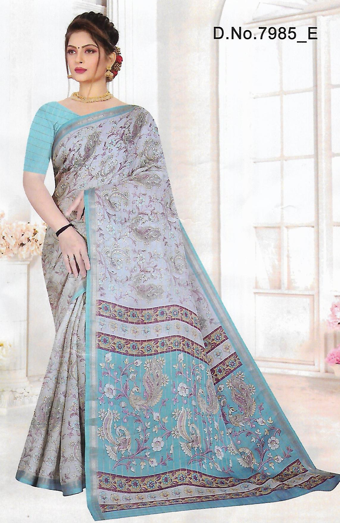 FANCY LENIN SAREE