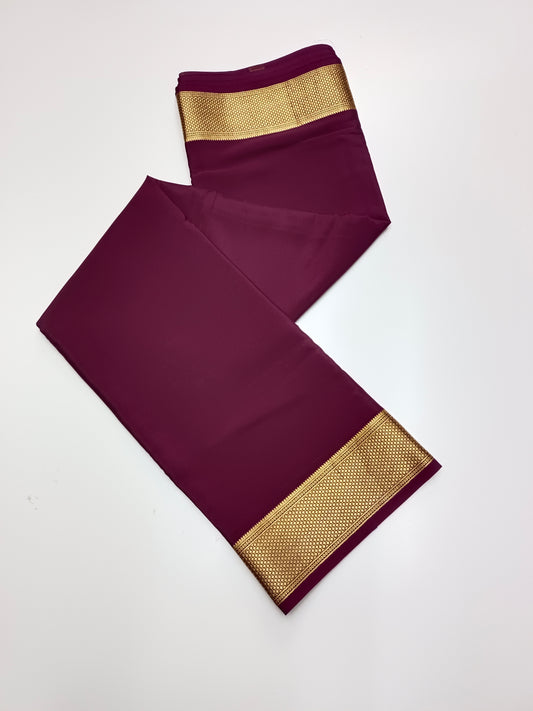 PURE CREPE SILK SAREE (90 GSM)