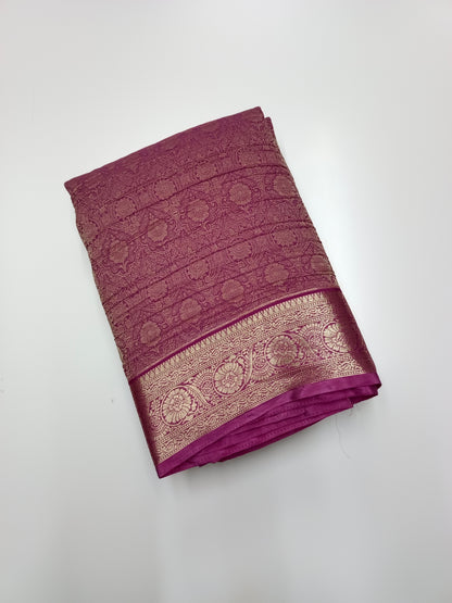 FANCY CRUSH CHIFFON SAREE