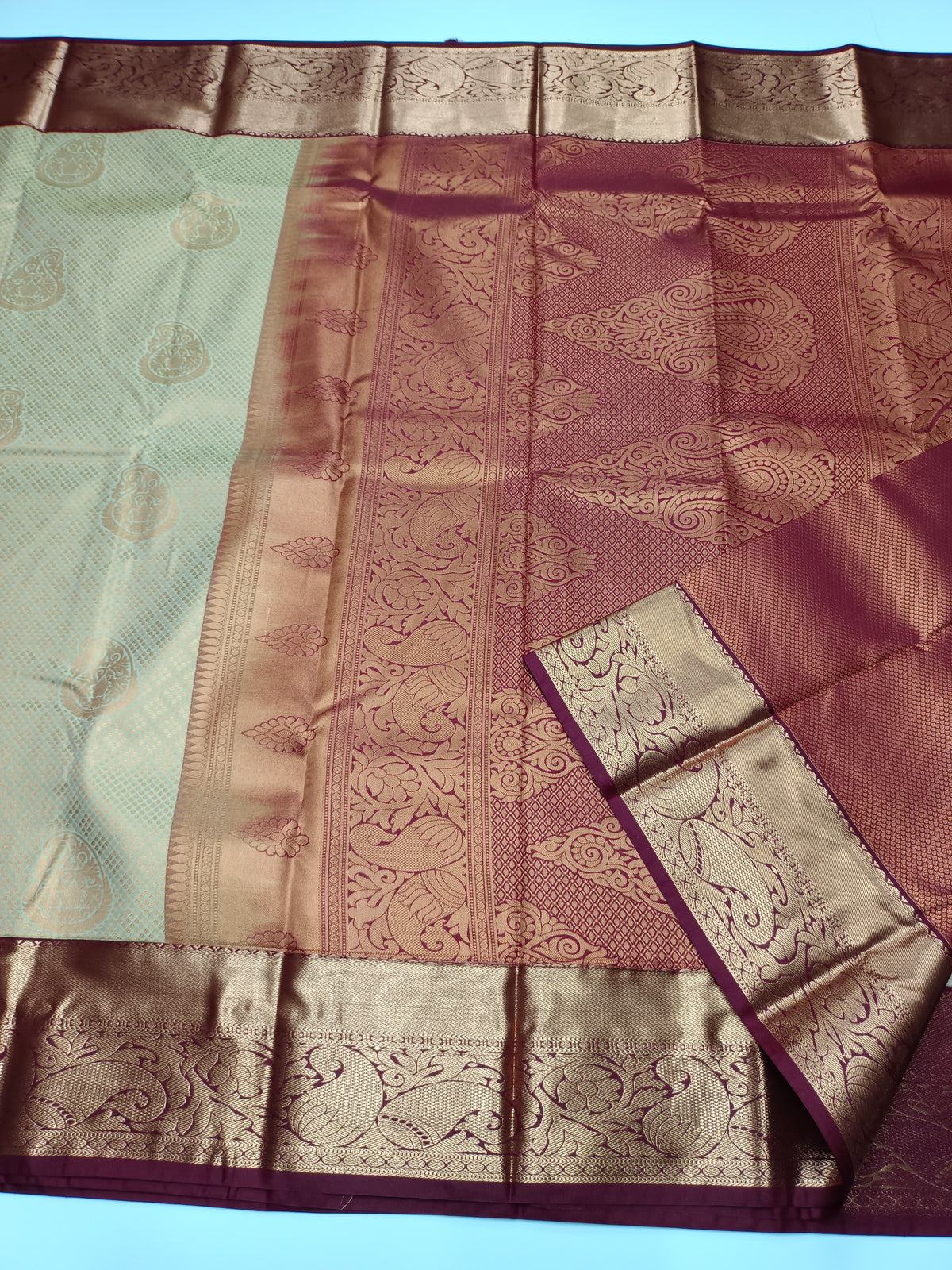 KANCHIPURAM SEMI SILK SAREE
