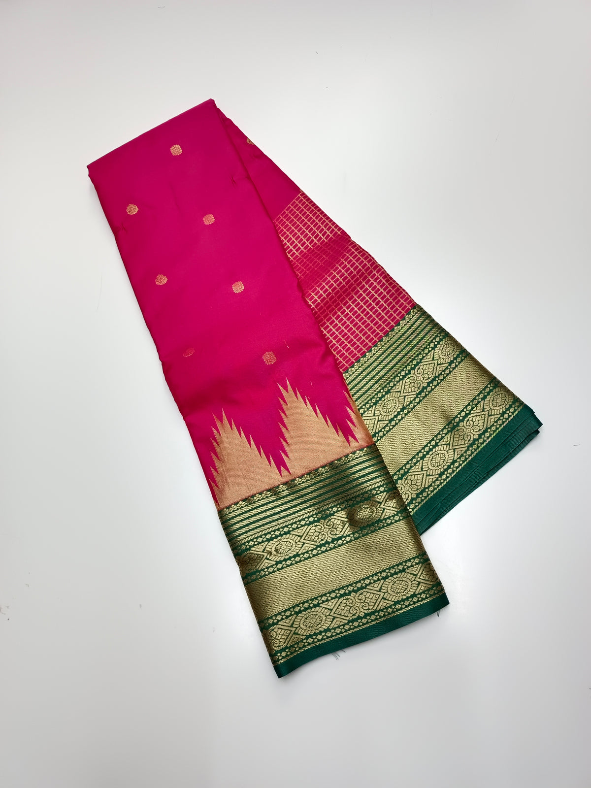 KANCHIPURAM SEMI SILK SAREE