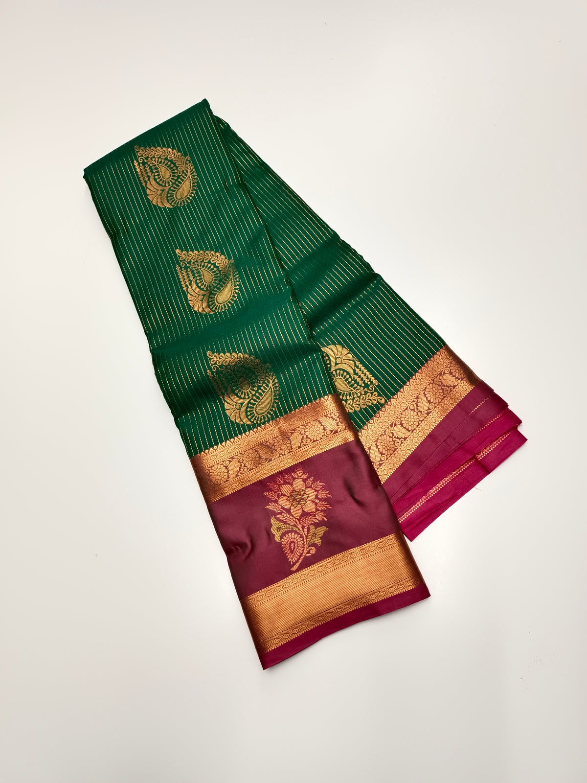 KANCHIPURAM SEMI SILK SAREE