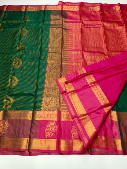 KANCHIPURAM SEMI SILK SAREE