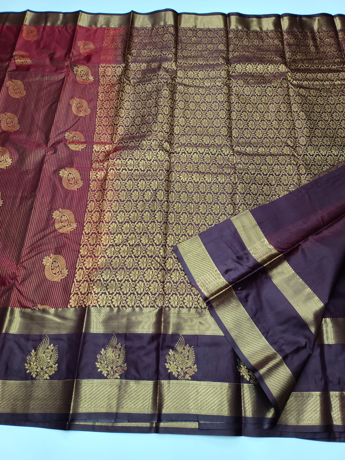 KANCHIPURAM SEMI SILK SAREE