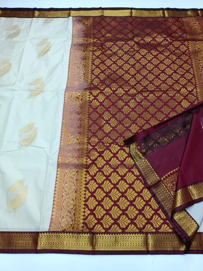 KANCHIPURAM SEMI SILK SAREE
