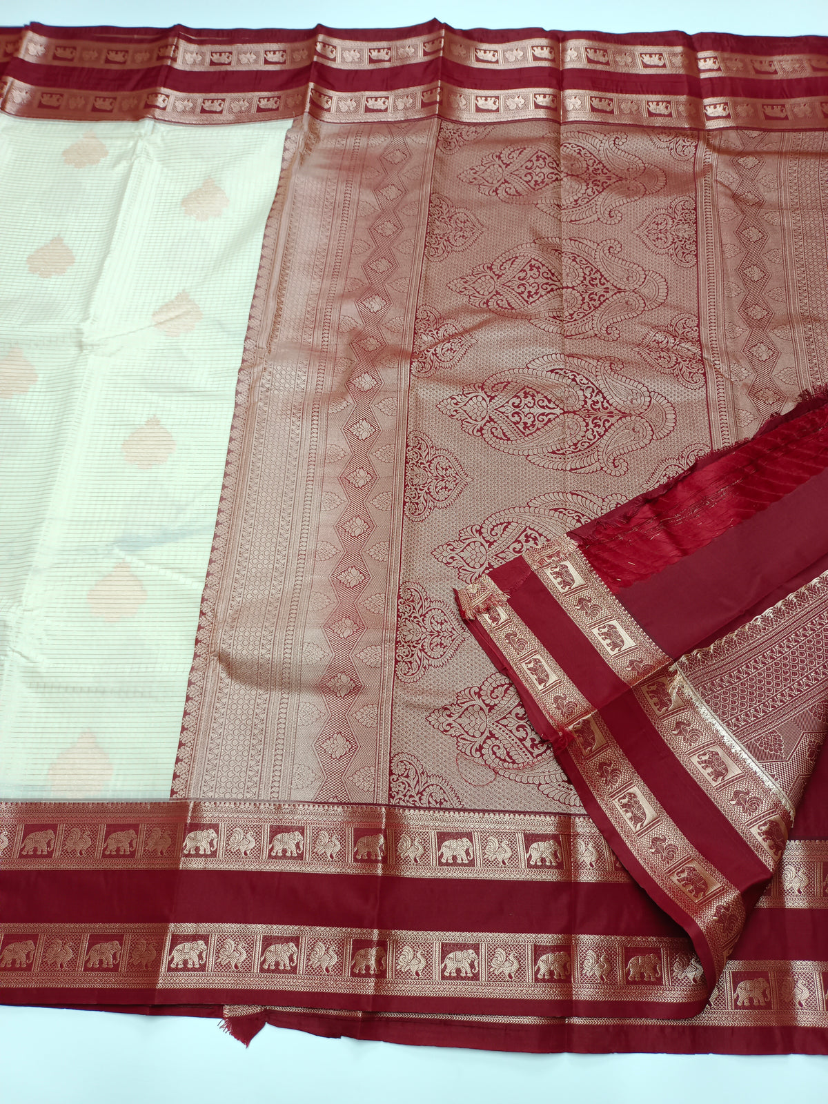 KANCHIPURAM SEMI SILK SAREE