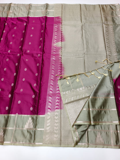 KANCHIPURAM SEMI SILK SAREE