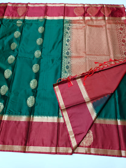 KANCHIPURAM SEMI SILK SAREE