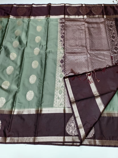 KANCHIPURAM SEMI SILK SAREE