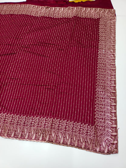 FANCY WORK SAREE