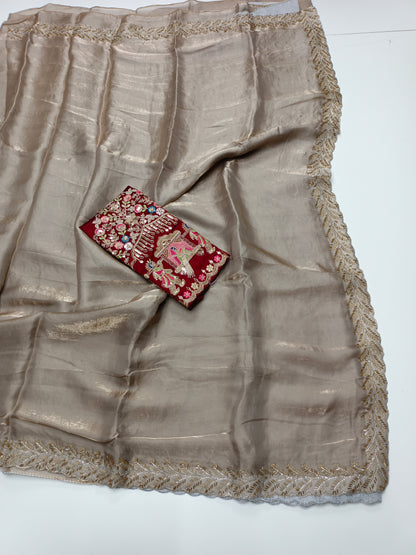 FANCY WORK SAREE