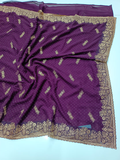 FANCY WORK SAREE