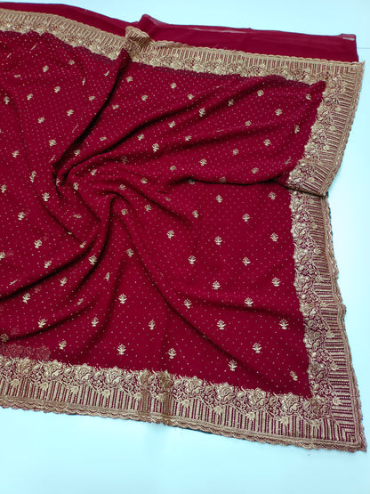 FANCY WORK SAREE