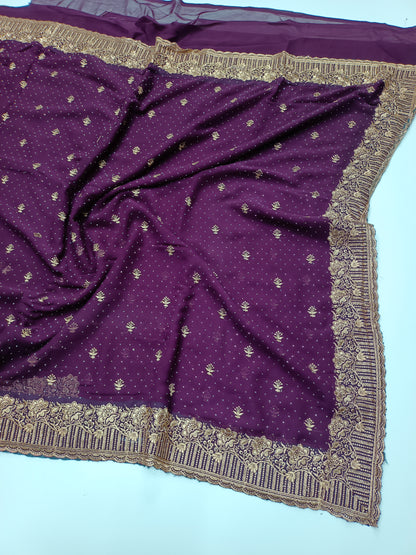 FANCY WORK SAREE