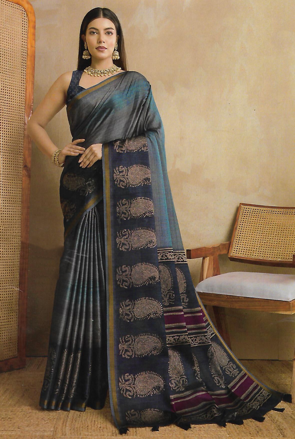 FANCY LENIN SAREE