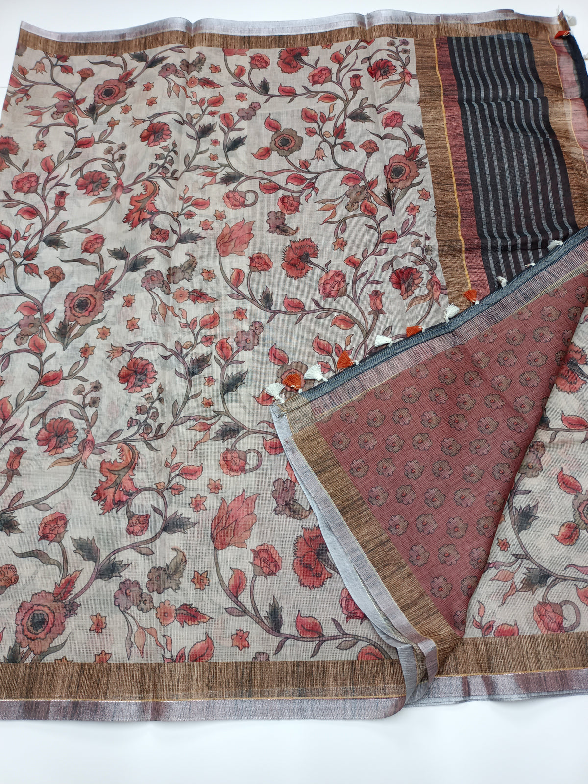 FANCY LENIN SAREE