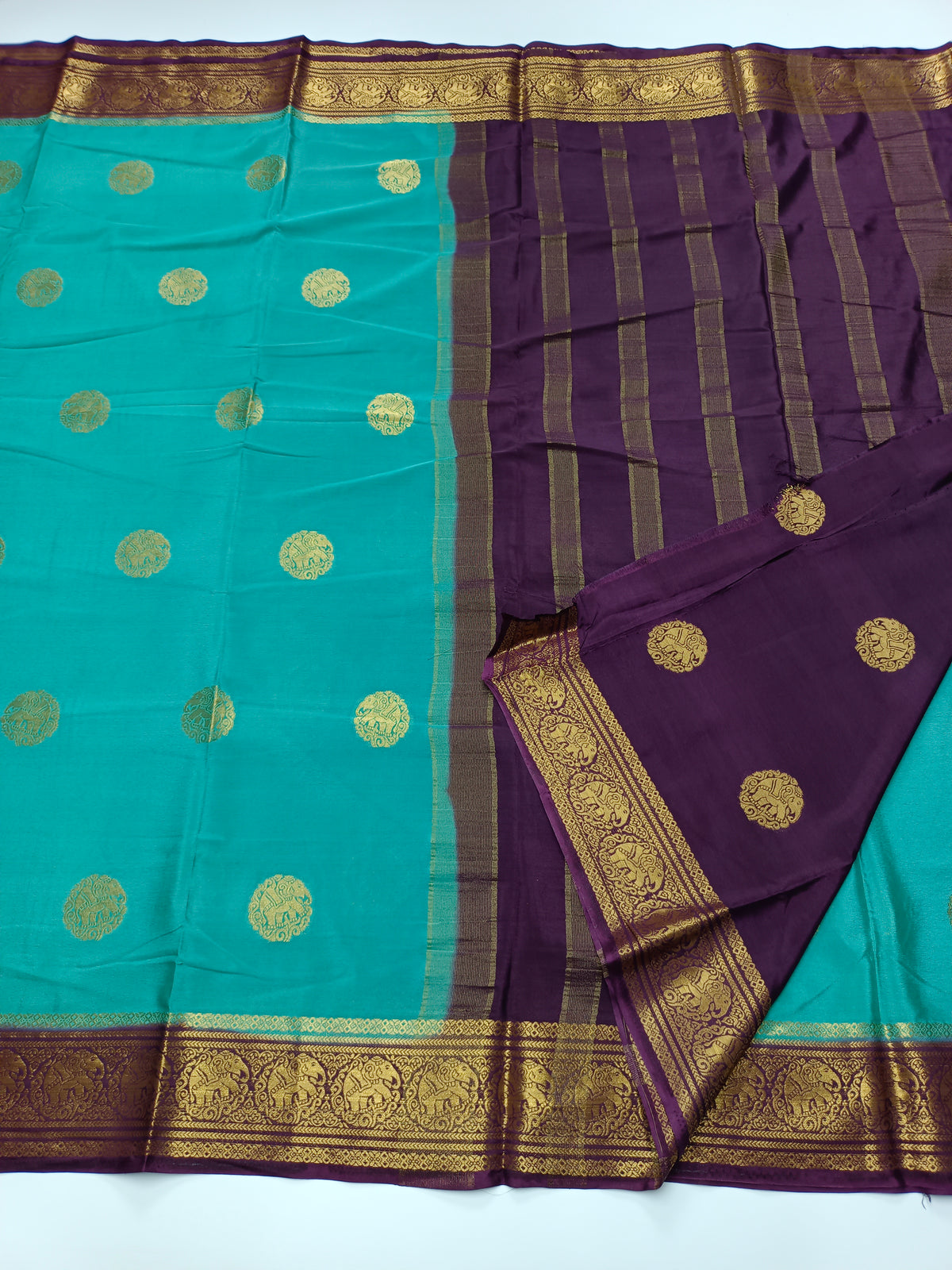 SEMI CREPE SILK SAREE